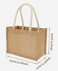 Image 3 of Lobstar Burlap Mini Tote Bag