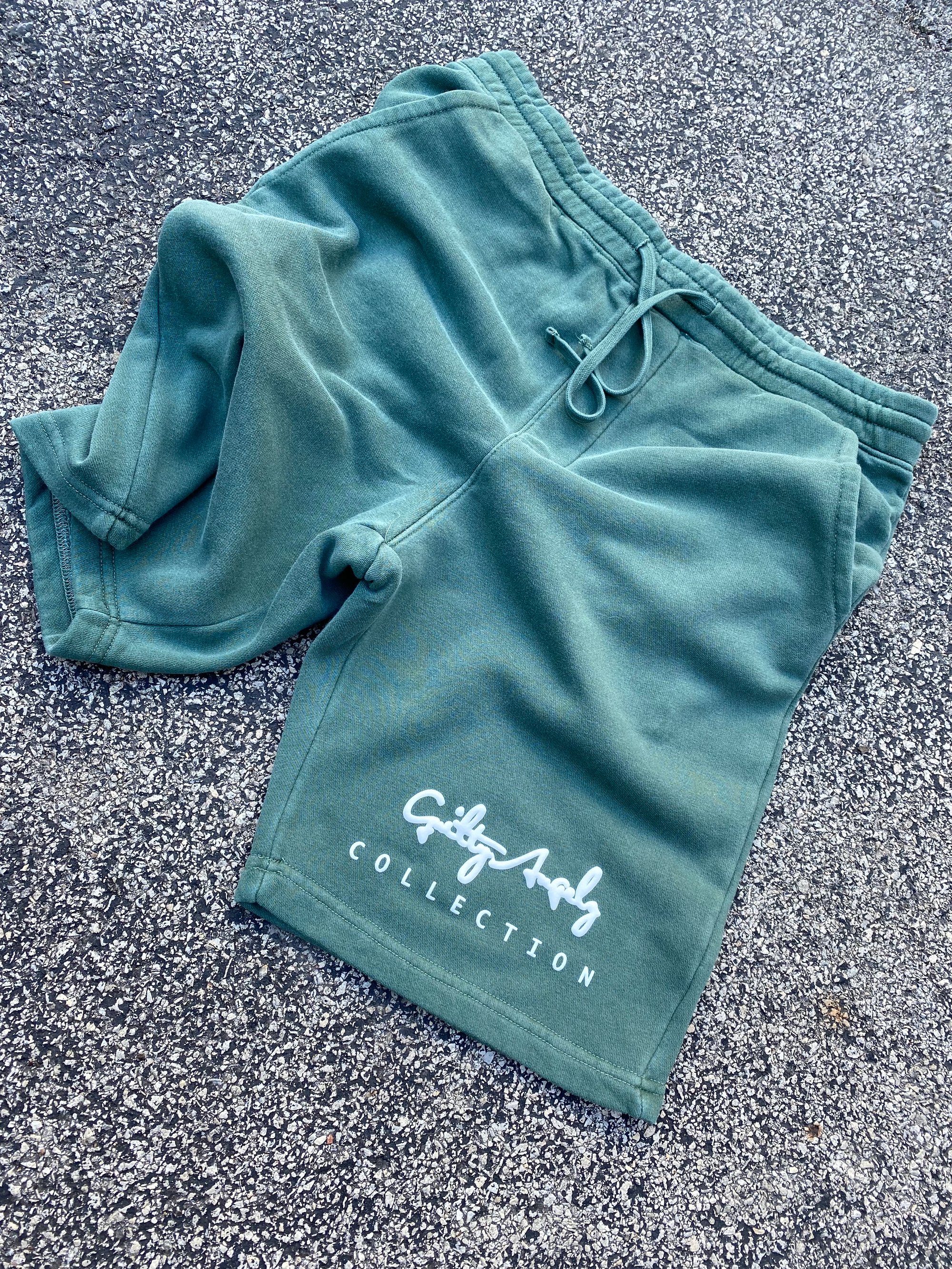 Image of GA Signature shorts (green/white)