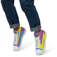 Image 2 of I'm A Little Abstract Men’s High Top Canvas Shoes