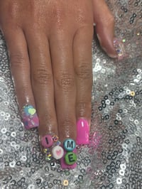Image 1 of  Aubrey back to school super cute 3D gel press on nails