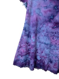 Image 5 of XXL 90's Babydoll Mini Dress in Purple Haze Ice Dye