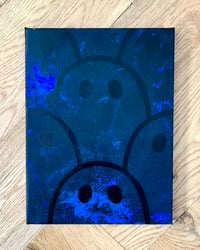 ANXTI “Popped” - Black & Blue Painting