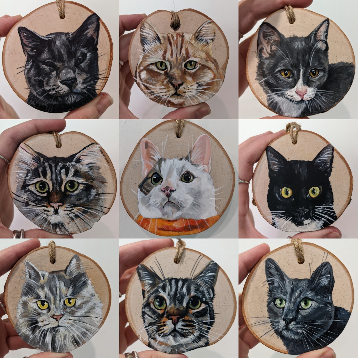 Pet Portrait Ornaments 