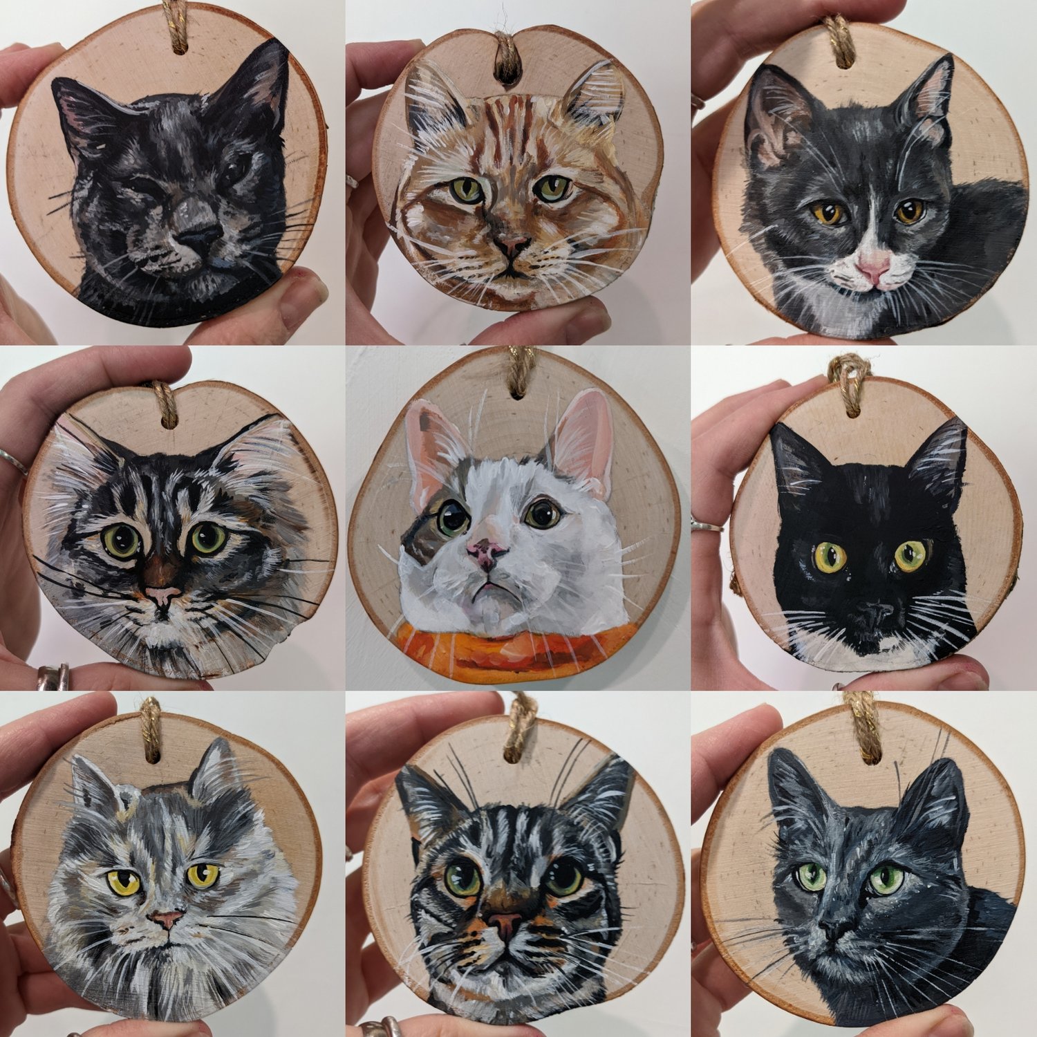 Pet Portrait Ornaments