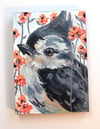 Smell the Flowers - Tufted titmouse painting