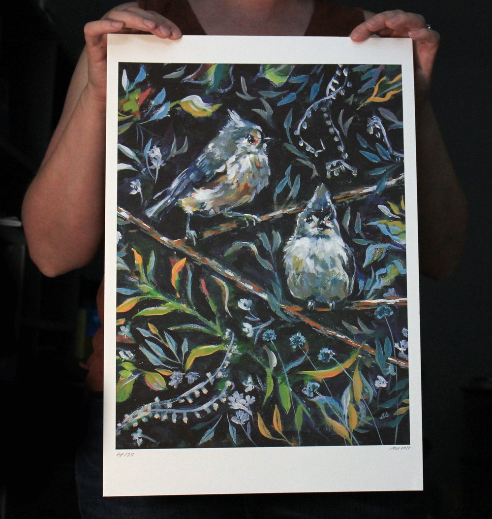 Print of Rose and Margaret, Visiting.