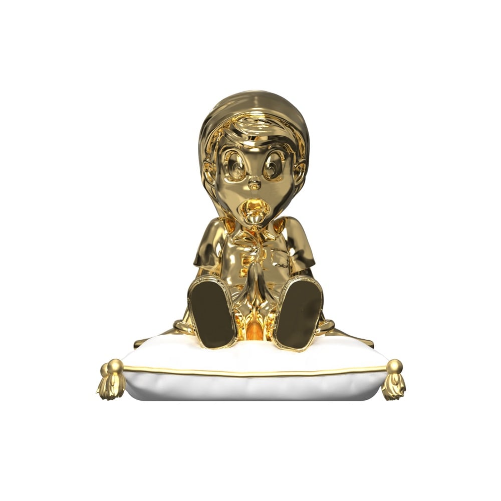 Image of A WOOD AWAKENING CHILL-OUT (PORCELAIN GOLD CHROME EDITION)