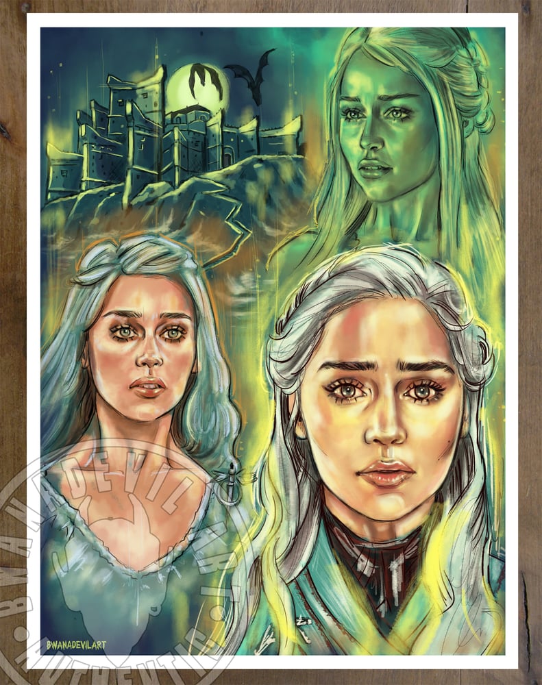 Image of Daenerys Targaryen (Game of Thrones) 9x12 in. Art Prints