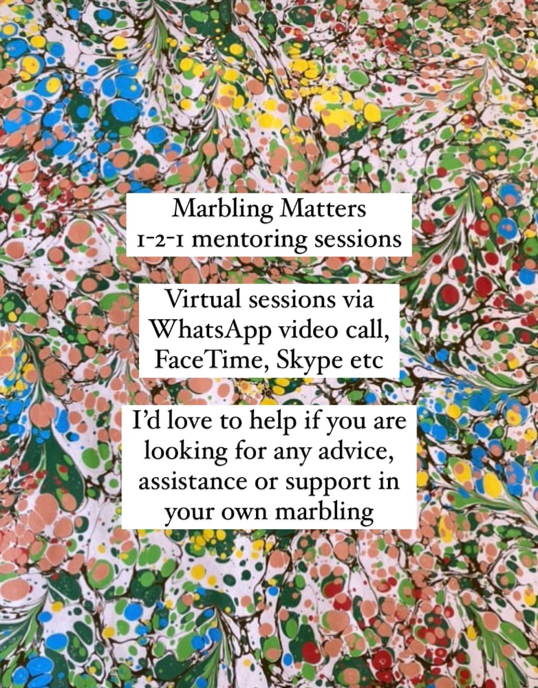 Image of Marbling Matters 1-2-1 virtual Mentoring Sessions with Jemma Marbling 