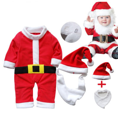 Image of Baby Santa Clause Costume Set 