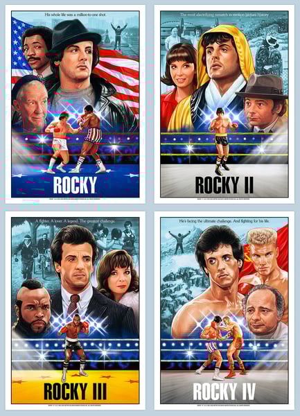 Image of Rocky I-IV A3 print set (officially licensed)