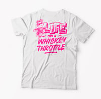Image 2 of Whiskey Throttle Teeshirt - Day Glo Pink