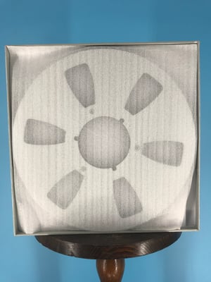 Image of Burlington Recording 1/4" x 10.5" SILVER Extra Heavy Duty NAB Metal Reel in Silver Box - 6 Windows