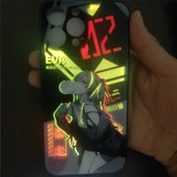 Cartoon Girl Anime Luminous LED Smart Phone Case For iPhone  