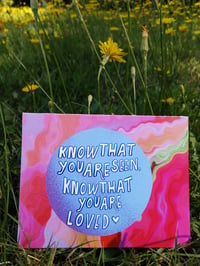 Image 2 of 💕 Know That 💕 Pink | A2 Greeting Card