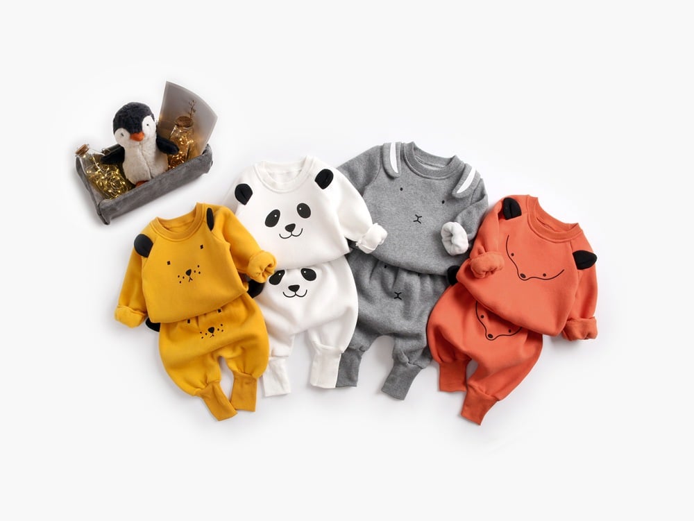 Image of Two-Piece Baby Velvet Sweater Set 