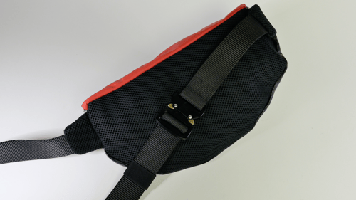 Image of bosco funny pack ( sac banane en cuir ) noir  et rouge 