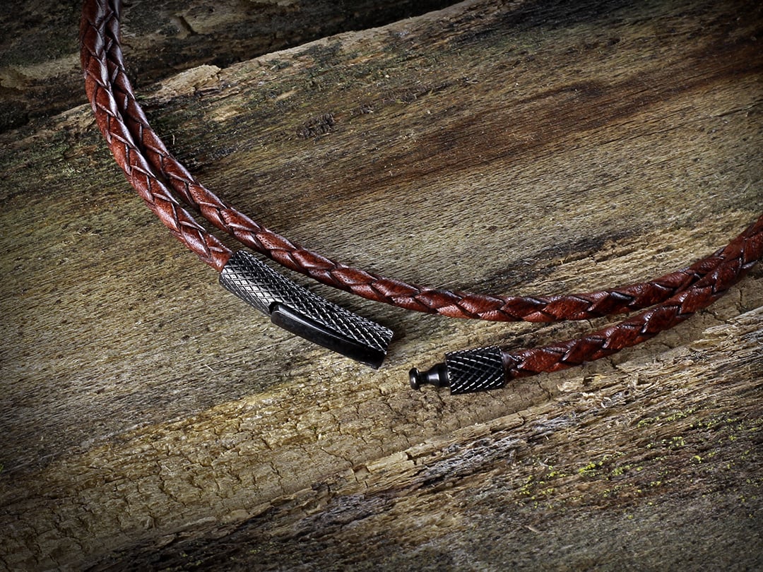 Men's leather necklaces | 32 Styles for men in stock