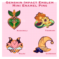 [LAST CHANCE] Genshin Impact Emblem Mini Enamel Pins Vol 5