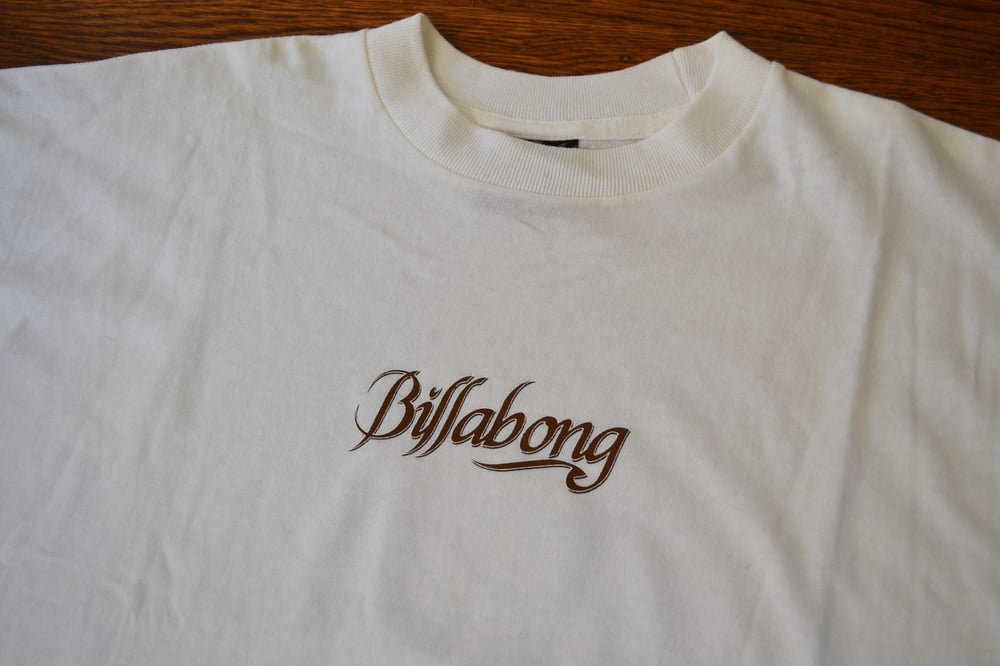 Billabong Surfing Hawaiian Graphic T-Shirt Sz.L / Sole SF