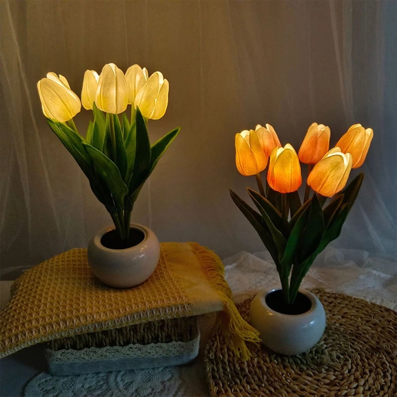 Image of Tulips Artificial Flowers LED Night Light