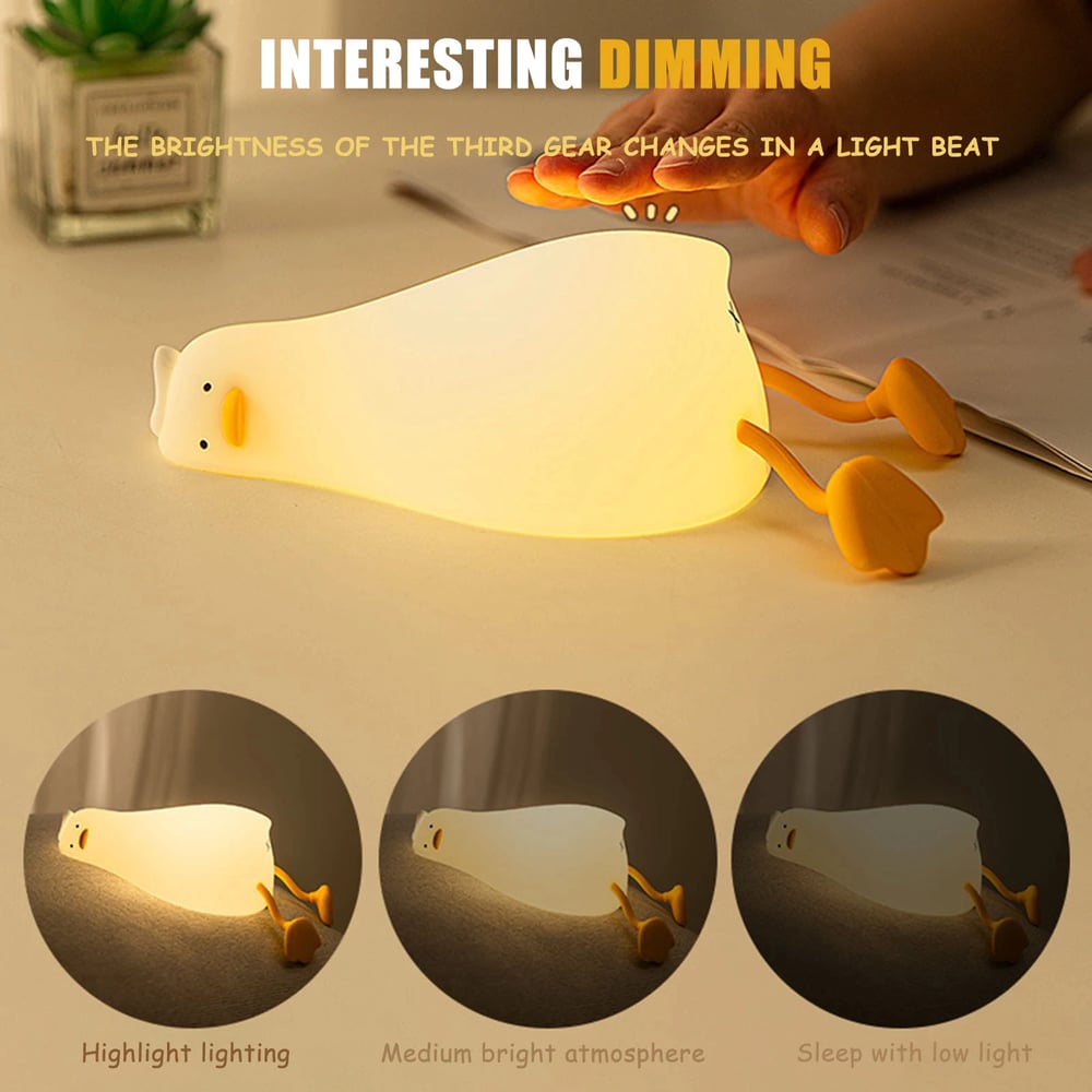 Image of Chirldren Night Light USB Cute Duck Night Light