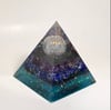 Cosmic Angelic Crystal Pyramid for Third Eye and Throat Chakras