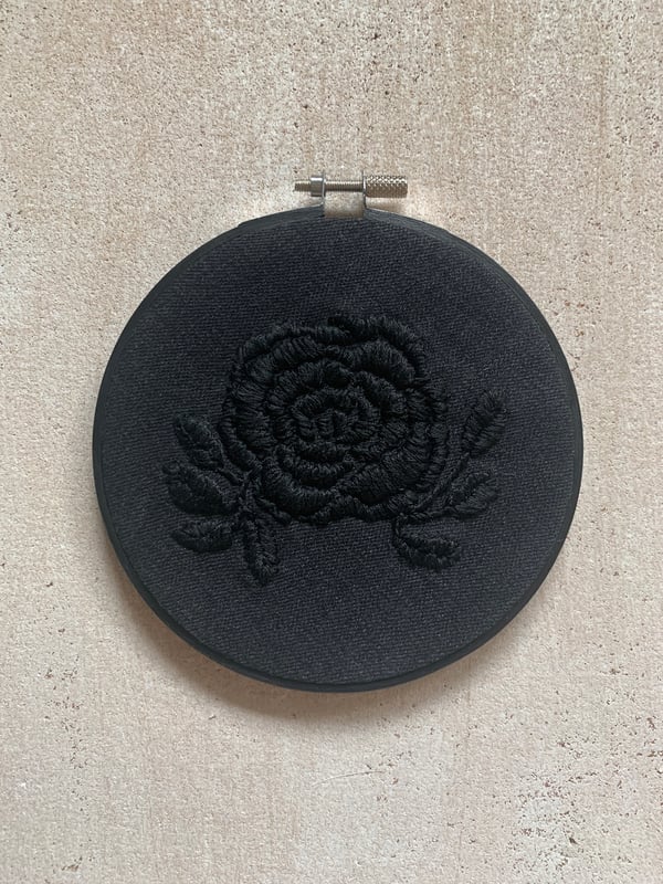 Image of Black Rose Hoop