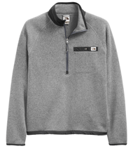 Image 2 of NWT THE NORTH FACE GORDON LYONS 1/4 ZIP FLEECE IN GREY
