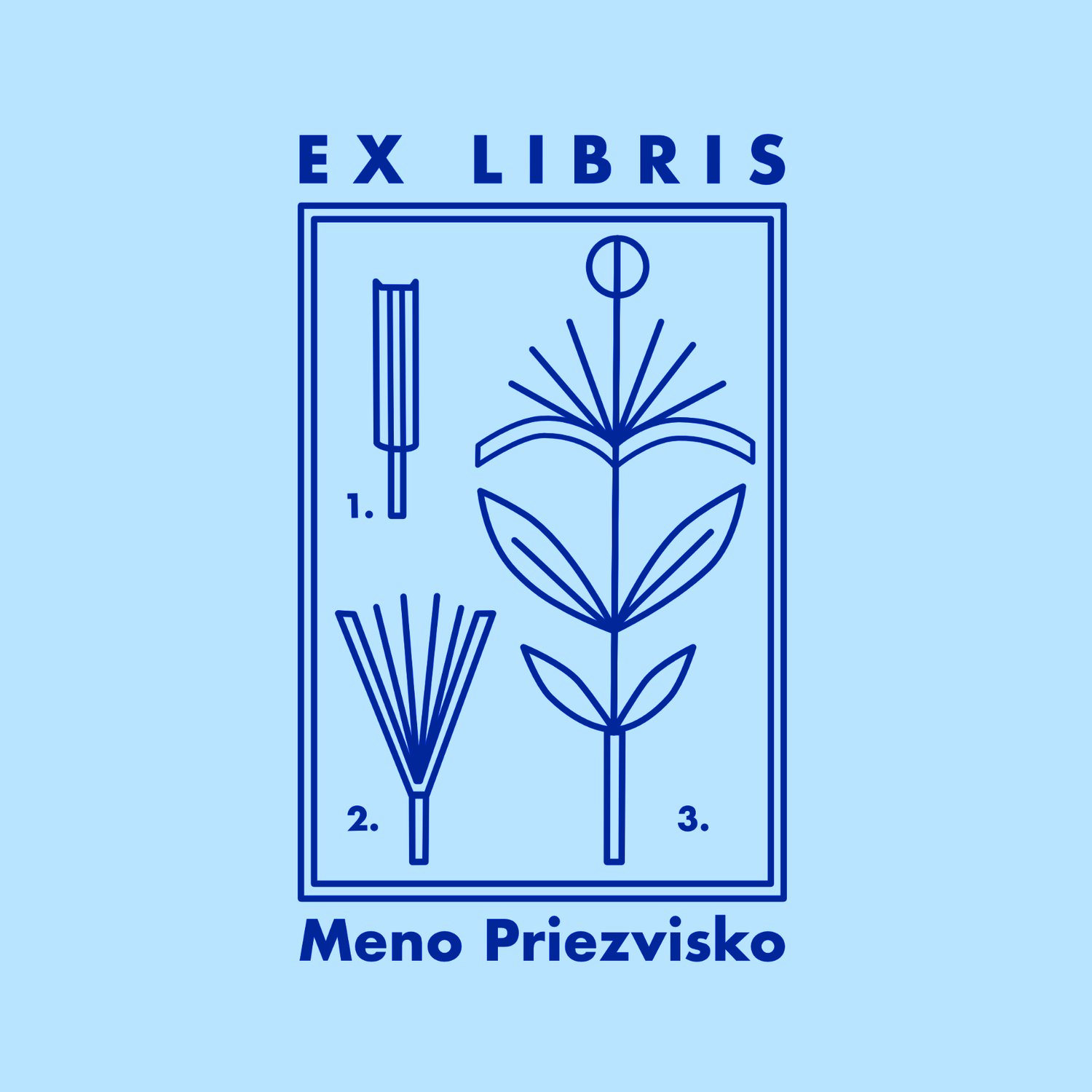 EX LIBRIS - template kvet