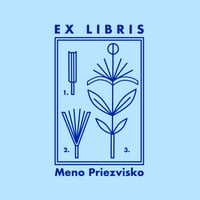 EX LIBRIS - template kvet