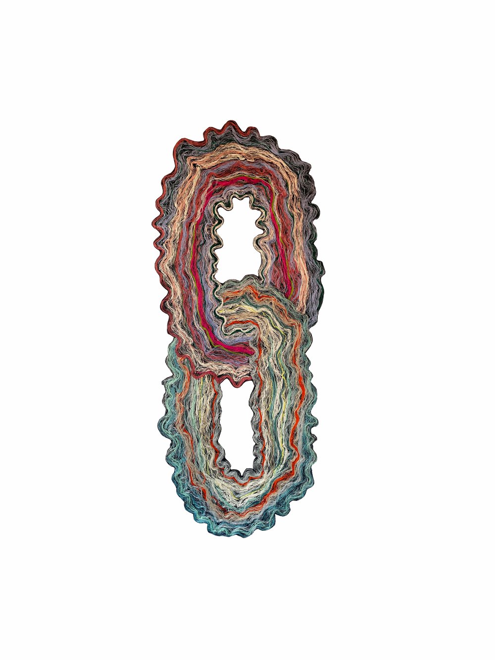 Image of  GLITCHED CHAIN TAPESTRY - 2 LINKS - 4
