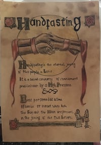 Image 1 of Handfasting Charmed book of shadows page