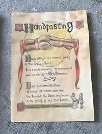 Image 2 of Handfasting Charmed book of shadows page