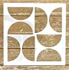 Crescent Tile Stencil for Patios, Floors, Tiles and Walls-Geometric Stencil - DIY Floor Project.