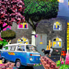 Greeting Cards Campers & Cars Set of 4 