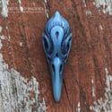 Fancy Bird Skull - Storm Blue