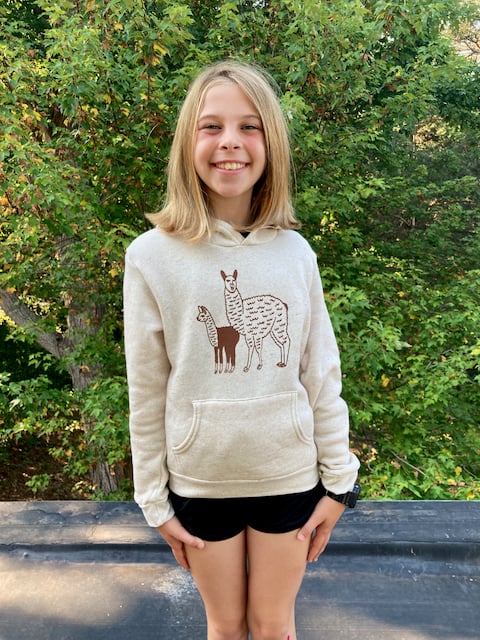 Image of Kids Llama Hoodie