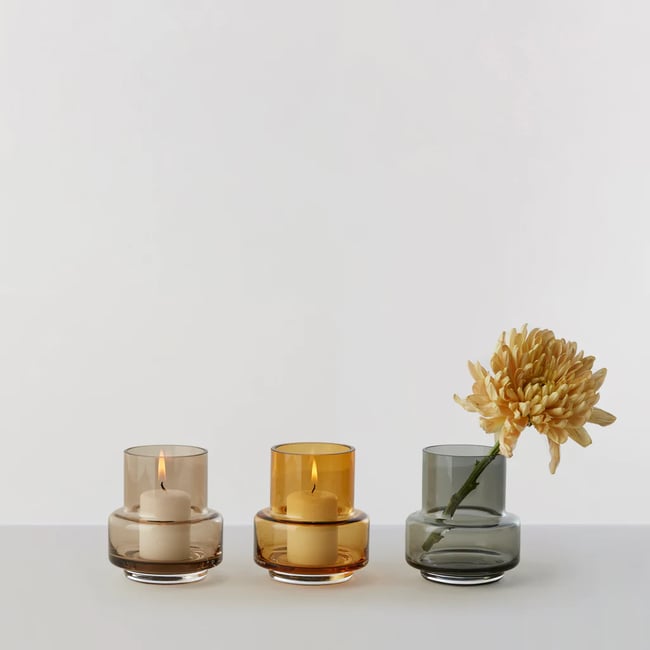 HURRICANE TEALIGHT SET 4PCS/COLLI