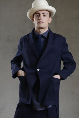 Image of CAPTAIN JACKET in Navy £299.00