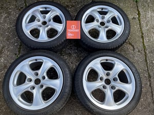 Image of Genuine Porsche 911 996 Carrera 4 17" 5x130 Alloy Wheels USED