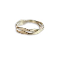 Image 1 of Sterling Silver Hammered Stackable Ring