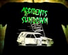  Accidents at Sundown Hearse Tee (BLACK LIGHT REACTIVE/GLOW IN THE DARK)