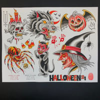 Halloween flash sheet