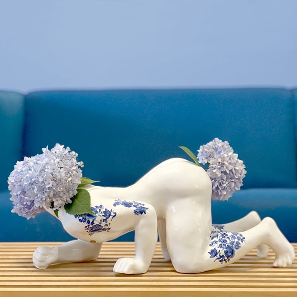 Image of Gogo Boi (Face Down Ass Up) Vase with 22kt Gold