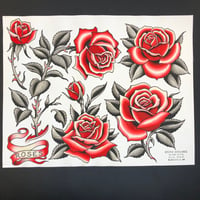 Rose flash sheet