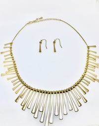 Sunburst Necklace & Earrings Set