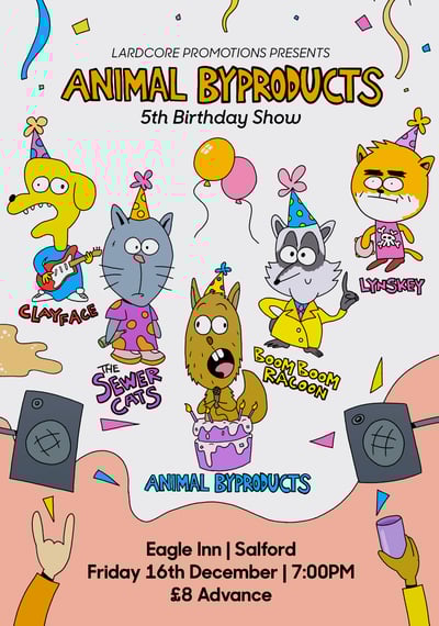 Image of Animal Byproducts 5th Birthday Show