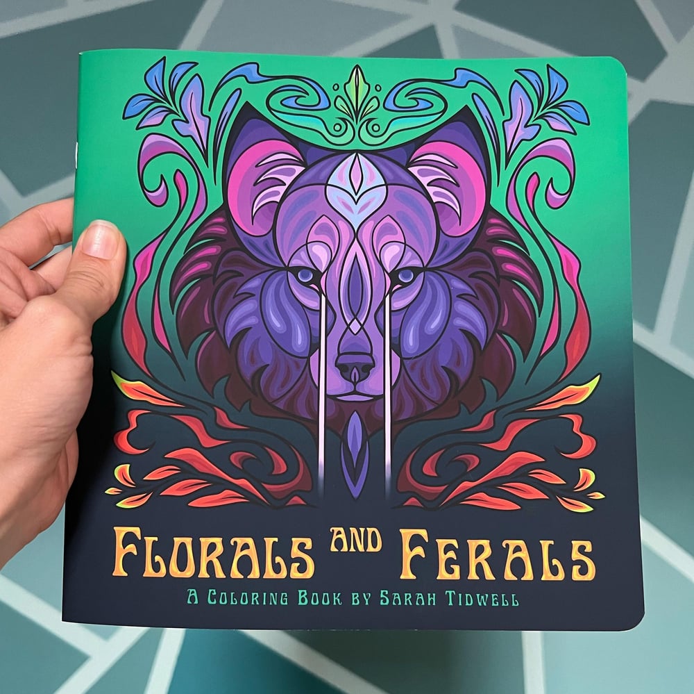 Image of Florals and Ferals - Coloring Book