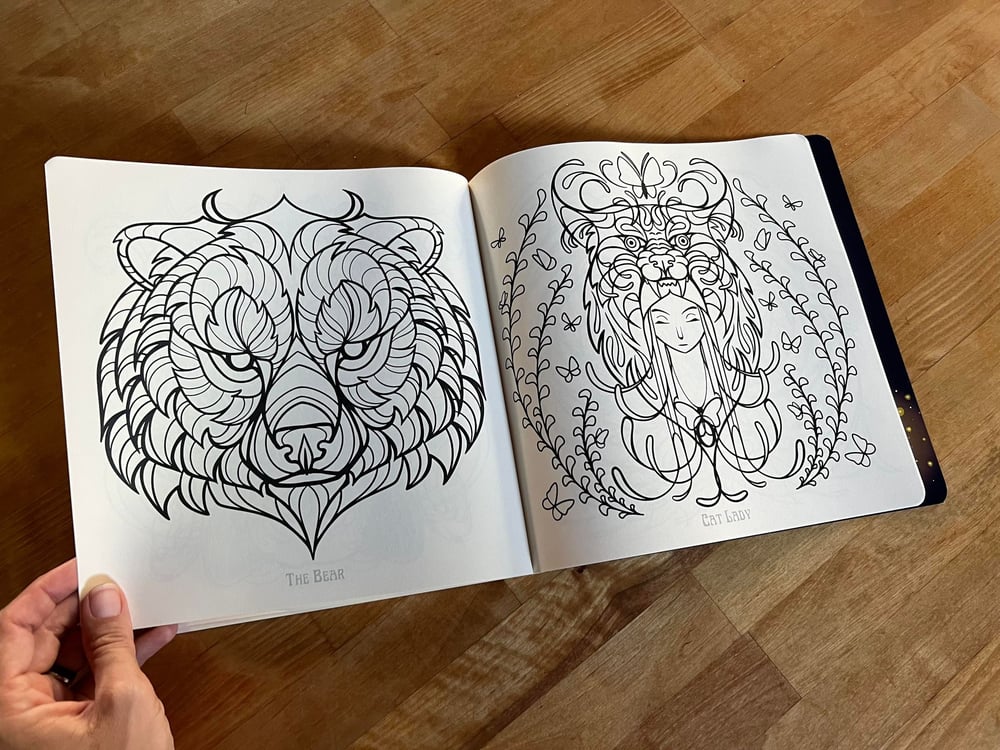 Image of Florals and Ferals - Coloring Book